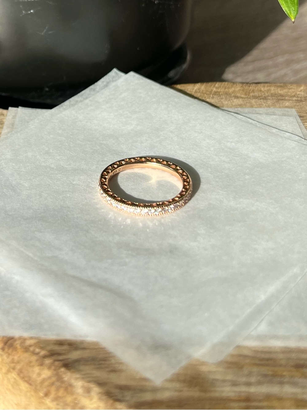 Pandora Sparkle + Hearts Ring, Rose Gold